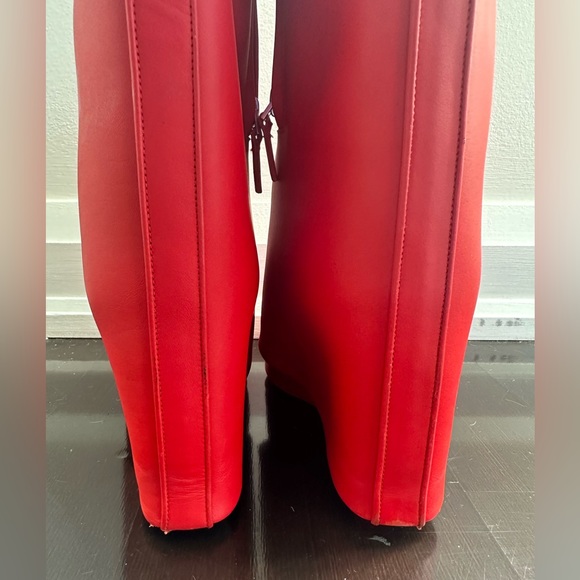 Givenchy Red Ankle Boots - Picture 6 of 10